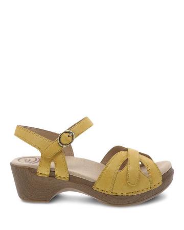 Talons Dansko Season Milled Femme Jaune | FR 513HAP